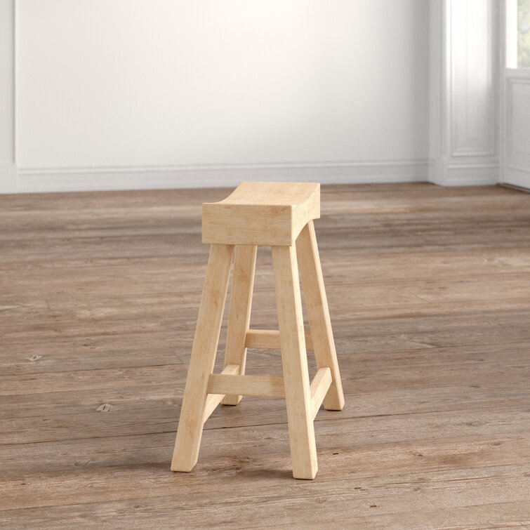 Zamier Solid Wood Accent Stool